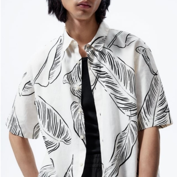 Zara Other - ZARA LEAF PRINT SHIRT | 5588/154 |